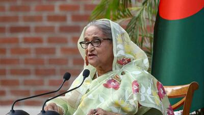 FILE PHOTO: Former Bangladesh Prime Minister Sheikh Hasina has lived in self-exile in India since she fled Bangladesh last August after her government was ousted by a student-led uprising. (REUTERS) FILE PHOTO: Former Bangladesh Prime Minister Sheikh Hasina has lived in self-exile in India since she fled Bangladesh last August after her government was ousted by a student-led uprising. (REUTERS)