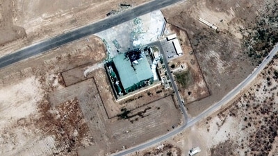 This satellite image captures damage at Bholari air base post-Indian airstrikes on May 11. In a measured counterattack, the IAF hit military sites across Rafiqui, Murid, Chaklala, Rahim Yar Khan, Sukkur, Chunian, Pasrur, and Sialkot following Pakistan’s provocations. (via REUTERS)