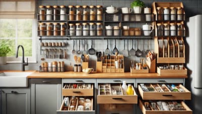 Say goodbye to clutter with these top kitchen organiser picks that make your kitchen look great and work even better. Say goodbye to clutter with these top kitchen organiser picks that make your kitchen look great and work even better.