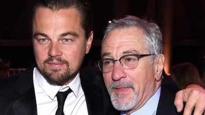 Leonardo DiCaprio to present Robert De Niro with honorary Palme d'Or at Cannes this year. Leonardo DiCaprio to present Robert De Niro with honorary Palme d'Or at Cannes this year.