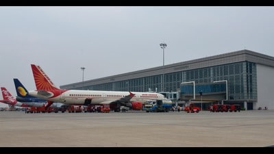 On May 7, all 52 civilian flights were suspended at the Chandigarh airport after the Indian Air Force took control of the facility in response to intelligence inputs suggesting potential strikes on military installations by Pakistan. (File) On May 7, all 52 civilian flights were suspended at the Chandigarh airport after the Indian Air Force took control of the facility in response to intelligence inputs suggesting potential strikes on military installations by Pakistan. (File)