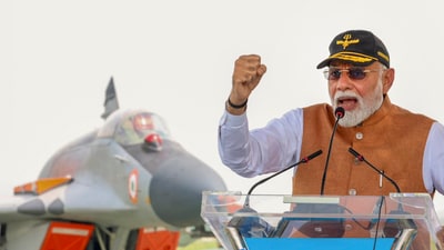 Modi issued a strong warning to Pakistan and the terror networks it supports, stating that India’s Army, Air Force, and Navy have demonstrated their strength. "The Pakistani army, under whose shelter these terrorists were relying upon, has been defeated by the Indian Army, Indian Air Force and Navy. The Pakistani forces have been given a message that there is no such place in Pakistan where terrorists can sit and breathe freely," he said. ('X'/@narendramodi)