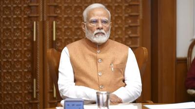Prime Minister Narendra Modi chairs a meeting to review progress of TB elimination campaign in New Delhi on Tuesday. (PMO) Prime Minister Narendra Modi chairs a meeting to review progress of TB elimination campaign in New Delhi on Tuesday. (PMO)