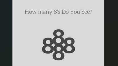 A viral optical illusion puzzle asked users to count the number of 8s in a complex pattern. (Facebook/Arshdeep Soni) A viral optical illusion puzzle asked users to count the number of 8s in a complex pattern. (Facebook/Arshdeep Soni)