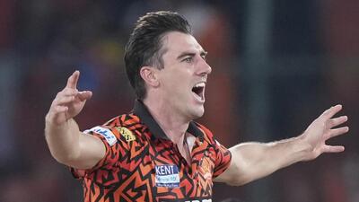 Sunrisers Hyderabad's captain Pat Cummins. (AP)