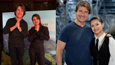 Mission: Impossible co-stars Avneet Kaur and Tom Cruise say 'namaste' (Photos: Instagram/avneetkaur_13)