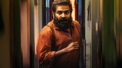 Vijay Sethupathi in a still from Mysskin's upcoming film Train.