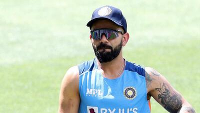Virat Kohli during an India T20 World Cup squad training session at Adelaide Oval in Adelaide in 2022. (Getty Images) Virat Kohli during an India T20 World Cup squad training session at Adelaide Oval in Adelaide in 2022. (Getty Images)