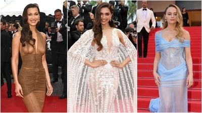 Bella Hadid, Deepika Padukone, and Joey King wear sheer dresses at the Cannes Film Festival. Bella Hadid, Deepika Padukone, and Joey King wear sheer dresses at the Cannes Film Festival.