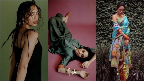 Sultry linen dress to floral saree: Sobhita Dhulipala’s style is Made in Heaven (Instagram/pashamalwani/nishfat)