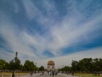 Delhi is expected to have a partly cloudy sky, as well as thunder and lightning on Thursday. Delhi is expected to have a partly cloudy sky, as well as thunder and lightning on Thursday.