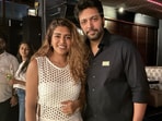 Kenishaa Francis and Ravi Mohan attended Ishari Ganesh's daughter's wedding in Chennai. 