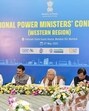 Mumbai, May 13 (ANI): Maharashtra Chief Minister Devendra Fadnavis with Union Minister Manohar Lal Khattar, Union Minister of State Shripad Naik, Gujarat Finance and Energy Minister Kanubhai Desai and others at 'Regional Power Ministers' Conference (Western Region)', in Mumbai on Tuesday. (ANI Photo) (CMO Maharashtra-X)