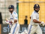 Virat Kohli and Rohit Sharma during the home Test season in 2024 Virat Kohli and Rohit Sharma during the home Test season in 2024