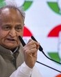 Senior Congress leader Ashok Gehlot addresses a press conference in New Delhi on Tuesday. (PTI) Senior Congress leader Ashok Gehlot addresses a press conference in New Delhi on Tuesday. (PTI)
