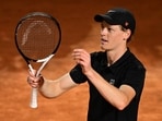 Italy's Jannik Sinner celebrates after winning his match against Argentine's Francisco Cerundolo at the ATP Rome Open tennis tournament Italy's Jannik Sinner celebrates after winning his match against Argentine's Francisco Cerundolo at the ATP Rome Open tennis tournament