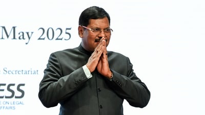 Justice BR Gavai took over from former CJI Sanjiv Khanna. (ANI) Justice BR Gavai took over from former CJI Sanjiv Khanna. (ANI)
