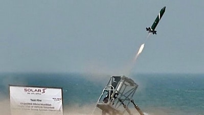 'Bhargavastra' was successfully tested at the Seaward Firing Range in Odisha's Gopalpur on Wednesday. (ANI) 'Bhargavastra' was successfully tested at the Seaward Firing Range in Odisha's Gopalpur on Wednesday. (ANI)
