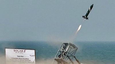 'Bhargavastra' was successfully tested at the Seaward Firing Range in Odisha's Gopalpur on Wednesday. (ANI)