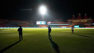IPL 2025 match between Punjab Kings and Delhi Capitals at Himachal Pradesh Cricket Association Stadium in Dharamshala was abandoned on May 8 (AP) IPL 2025 match between Punjab Kings and Delhi Capitals at Himachal Pradesh Cricket Association Stadium in Dharamshala was abandoned on May 8 (AP)