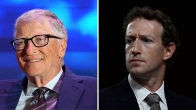 During a recent interview, Bill Gates spoke about Mark Zuckerberg’s plans for his wealth. (PTI/AFP) During a recent interview, Bill Gates spoke about Mark Zuckerberg’s plans for his wealth. (PTI/AFP)