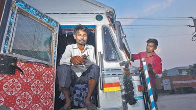 New Delhi, India - May 9, 2019: Truck driver Ashok Pal talks about his voting rights, at Transport Nagar, in New Delhi, India, on Thursday, May 9, 2019. (Photo by Raj K Raj/ Hindustan Times) **To go with Manoj Sharma's story (Raj K Raj/HT PHOTO) New Delhi, India - May 9, 2019: Truck driver Ashok Pal talks about his voting rights, at Transport Nagar, in New Delhi, India, on Thursday, May 9, 2019. (Photo by Raj K Raj/ Hindustan Times) **To go with Manoj Sharma's story (Raj K Raj/HT PHOTO)
