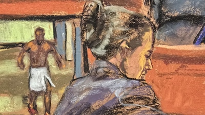 Lawyer Anna Estevao sits as a video is shwon during the Sean "Diddy" Combs' sex trafficking trial in New York City, New York, U.S., May 14, 2025 in this courtroom sketch. REUTERS/Jane Rosenberg (REUTERS)