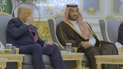 Donald Trump with Saudi Crown Prince Mohammed bin Salman. (X) Donald Trump with Saudi Crown Prince Mohammed bin Salman. (X)
