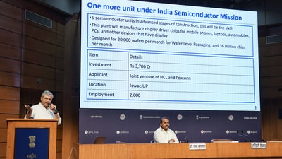 Union Information & Broadcasting Minister Ashwini Vaishnaw during a cabinet briefing, at National Media Centre in New Delhi (ANI) Union Information & Broadcasting Minister Ashwini Vaishnaw during a cabinet briefing, at National Media Centre in New Delhi (ANI)