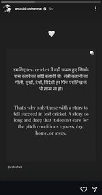 Anushka Sharma via Instagram Stories. Anushka Sharma via Instagram Stories.