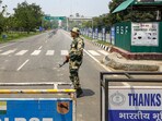 A Border Security Force (BSF) soldier stands guard near India-Pakistan border check post, near Amritsar, Sunday, May 11, 2025. A Border Security Force (BSF) soldier stands guard near India-Pakistan border check post, near Amritsar, Sunday, May 11, 2025.