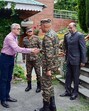 J&K chief minister Omar Abdullah with General Officer Commanding-in-Chief of Northern Command Lieutenant General Pratik Sharma and GOC 15 Corps, Lieutenant General Prashant Srivastava, in Srinagar. (ANI) J&K chief minister Omar Abdullah with General Officer Commanding-in-Chief of Northern Command Lieutenant General Pratik Sharma and GOC 15 Corps, Lieutenant General Prashant Srivastava, in Srinagar. (ANI)