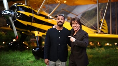US actor Michael B. Jordan (L) and US actor Tom Cruise pose on the red carpet upon arrival for the Global Premiere of "Mission: Impossible - The Final Reckoning" at Leicester Square Gardens in central London, on May 15, 2025. (Photo by HENRY NICHOLLS / AFP) (AFP) US actor Michael B. Jordan (L) and US actor Tom Cruise pose on the red carpet upon arrival for the Global Premiere of "Mission: Impossible - The Final Reckoning" at Leicester Square Gardens in central London, on May 15, 2025. (Photo by HENRY NICHOLLS / AFP) (AFP)