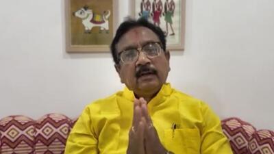 Bhopal: Madhya Pradesh minister Vijay Shah speaks as he makes an apology through a video over his alleged objectionable remarks against Colonel Sofia Qureshi, in Bhopal, Thursday (PTI)