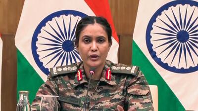 Colonel Sofiya Qureshi at a briefing on Operation Sindoor. (ANI) Colonel Sofiya Qureshi at a briefing on Operation Sindoor. (ANI)