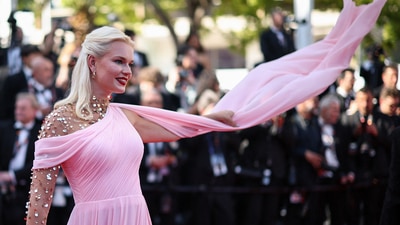 Jenny Gordienko poses on the red carpet during arrivals for the screening of the film "Dossier 137" (Case 137) in competition, at the 78th Cannes Film Festival in Cannes, France, May 15, 2025. REUTERS/Sarah Meyssonnier (REUTERS)