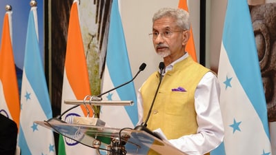 Union external affairs minister S Jaishankar during the inauguration of the Embassy of Honduras in New Delhi. (X/DrSJaishankar) Union external affairs minister S Jaishankar during the inauguration of the Embassy of Honduras in New Delhi. (X/DrSJaishankar)
