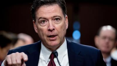 Former FBI chief James Comey was accused of plotting Trump's assassination (File/AP) Former FBI chief James Comey was accused of plotting Trump's assassination (File/AP)