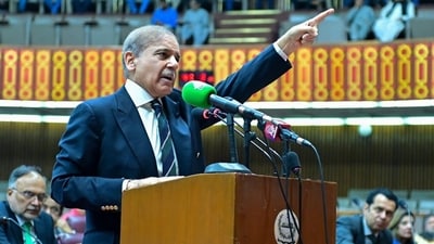 Pakistan PM Shehbaz Sharif has stated that he is willing to engage in peace talks with India. (HT_PRINT) Pakistan PM Shehbaz Sharif has stated that he is willing to engage in peace talks with India. (HT_PRINT)