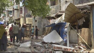 The incident spot on Thursday. (Sakib Ali/HT Photo) The incident spot on Thursday. (Sakib Ali/HT Photo)