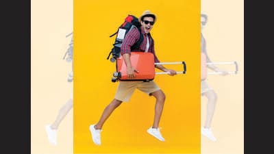 Wear your bulkiest shoes while travelling. And hang up clothes when you check in so they don’t crease. (ADOBE STOCK) Wear your bulkiest shoes while travelling. And hang up clothes when you check in so they don’t crease. (ADOBE STOCK)