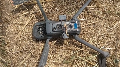 BSF Punjab and the Punjab police have seized a drone at the state's border (BSF Punjab Frontier/X) BSF Punjab and the Punjab police have seized a drone at the state's border (BSF Punjab Frontier/X)