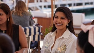 Jacqueline Fernandez is all smiles at the women in cinema event at Cannes. Jacqueline Fernandez is all smiles at the women in cinema event at Cannes.
