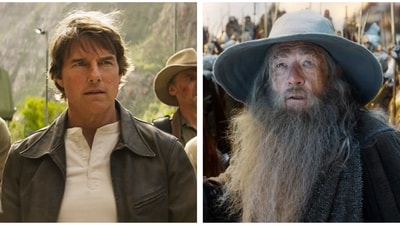 Tom Cruise and Ian Mckellen were both 62, when they worked in Mission Impossible and The Fellowship of the Ring respectively. Tom Cruise and Ian Mckellen were both 62, when they worked in Mission Impossible and The Fellowship of the Ring respectively.