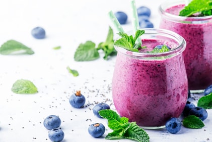 Keto Jamun Chia Cooler combines a seasonal fruit and along with it superfood chia seeds. (Shutterstock)