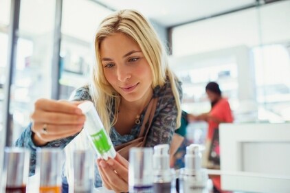 Turn your skincare product over and read the label on the back. (Shutterstock) Turn your skincare product over and read the label on the back. (Shutterstock)