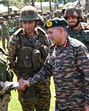 Army Chief General Upendra Dwivedi interacts with troops during a visit to forward locations of the Dagger Division, Chinar Corps in Jammu and Kashmir. (PTI) Army Chief General Upendra Dwivedi interacts with troops during a visit to forward locations of the Dagger Division, Chinar Corps in Jammu and Kashmir. (PTI)