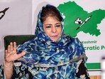 Peoples Democratic Party (PDP) President Mehbooba Mufti addresses a press conference regarding the India-Pakistan conflict and the killing of civilians, at party headquarters in Srinagar. Peoples Democratic Party (PDP) President Mehbooba Mufti addresses a press conference regarding the India-Pakistan conflict and the killing of civilians, at party headquarters in Srinagar.