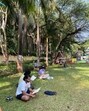 Members of ‘Versova Reads’ during their Sunday morning sessions at a local park. (Charvi Garg)