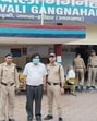 The accused (centre) in police custody. (Sourced photo) The accused (centre) in police custody. (Sourced photo)